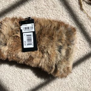 Real fur headband.NWT